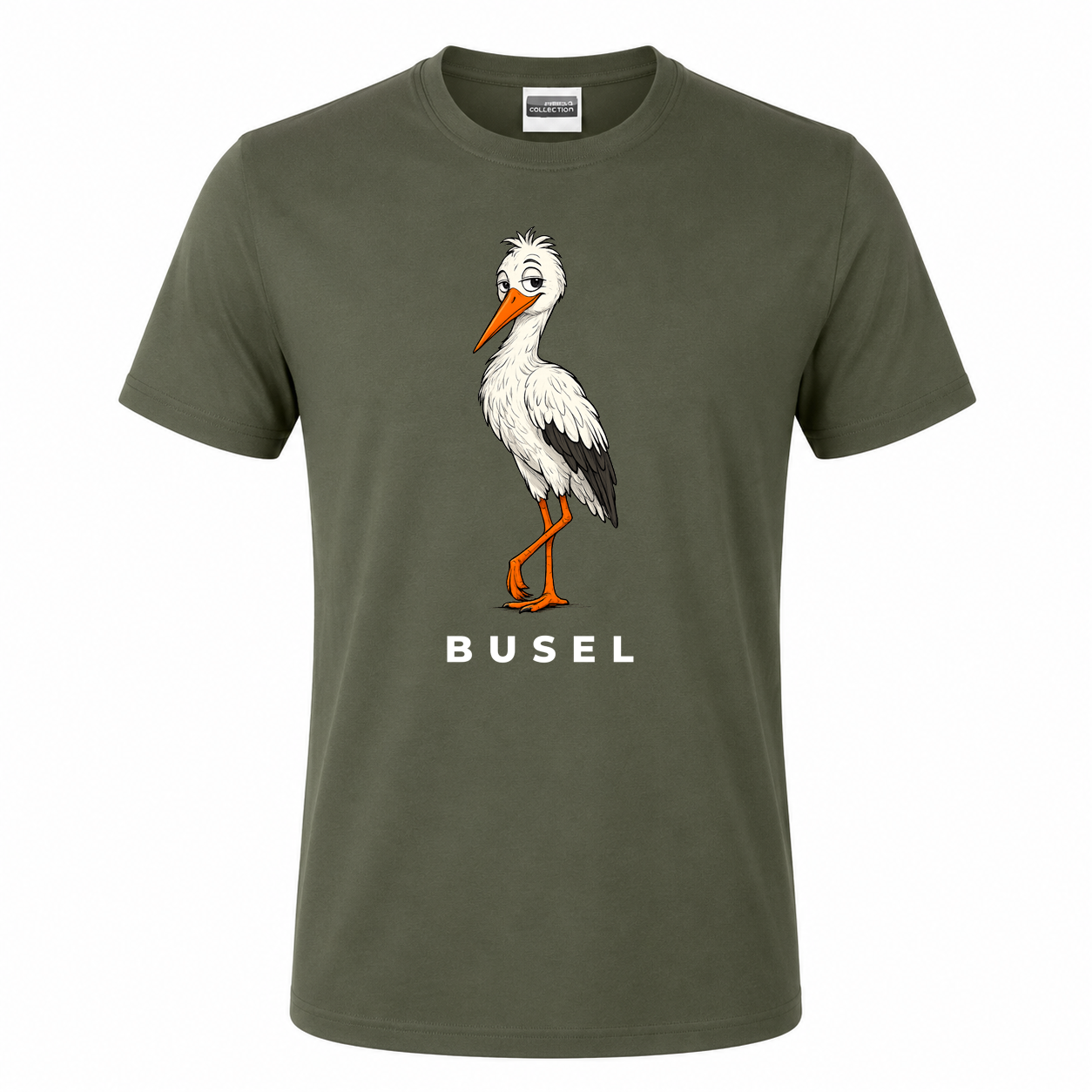 Herren T-Shirt „Busel Storch“ – Bild 8