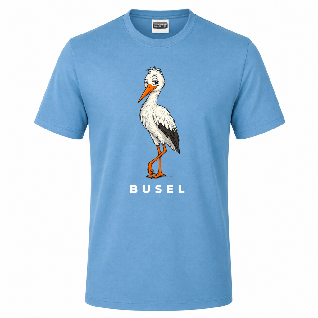Herren T-Shirt „Busel Storch“