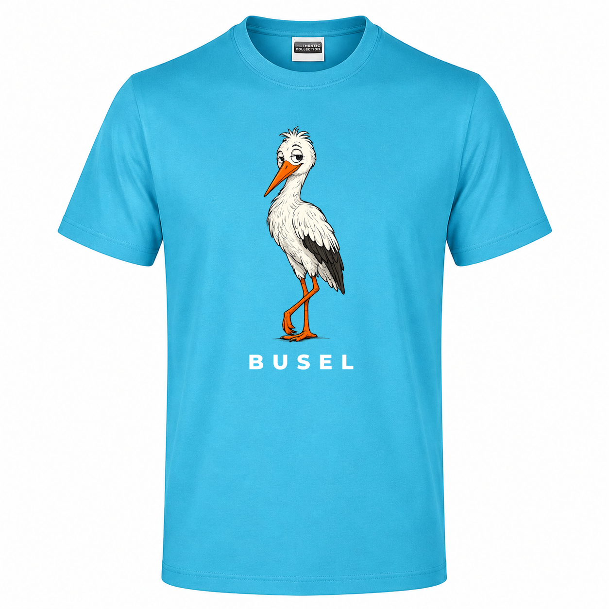 Herren T-Shirt „Busel Storch“ – Bild 3