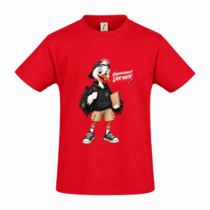 Kinder T-Shirt „Hausaufgaben? Lädt noch!“ – Storch